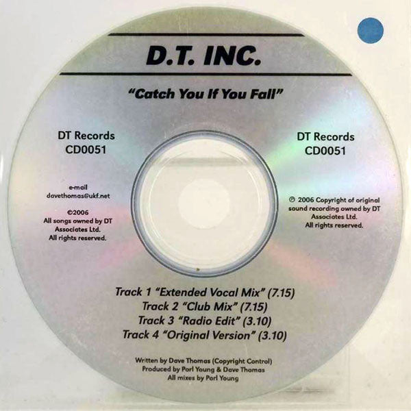 DT Inc : Catch You If You Fall (CD, Maxi, Promo)