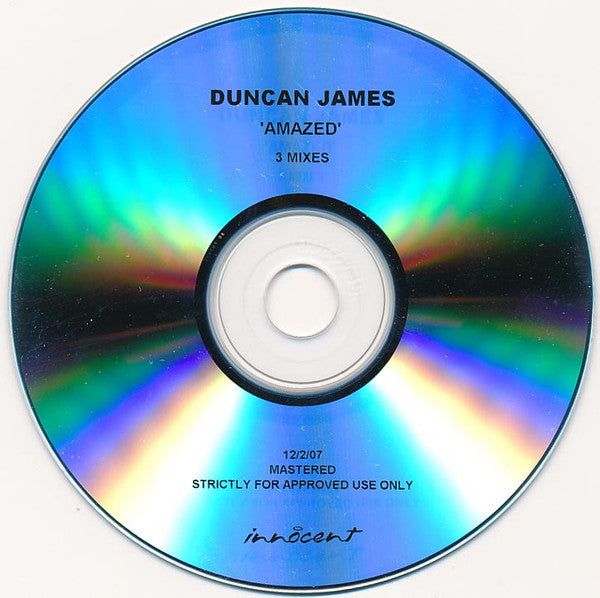 Duncan James : Amazed (CDr, Single, Promo)