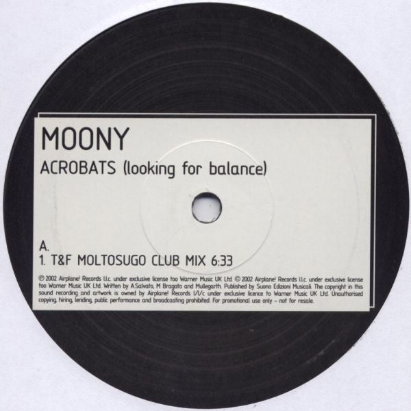Moony : Acrobats (Looking For Balance) (2x12", Promo)