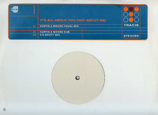 Tracie Spencer : It's All About You (Not About Me) (12", Maxi, W/Lbl)