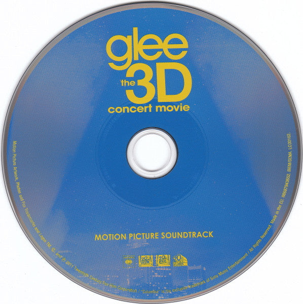 Glee Cast : Glee The 3D Concert Movie (Motion Picture Soundtrack) (CD)