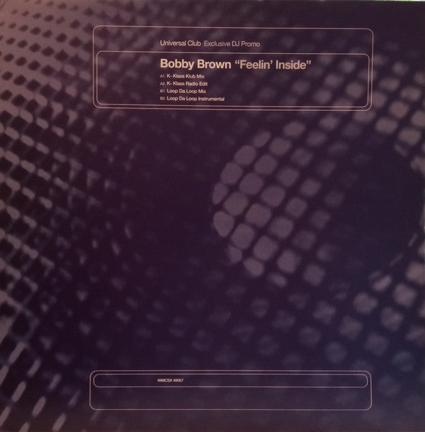Bobby Brown : Feelin' Inside (12", Promo)