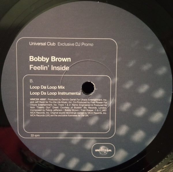 Bobby Brown : Feelin' Inside (12", Promo)