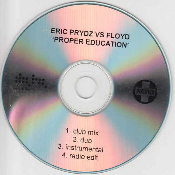 Eric Prydz Vs Pink Floyd : Proper Education (CDr, Single, Promo)