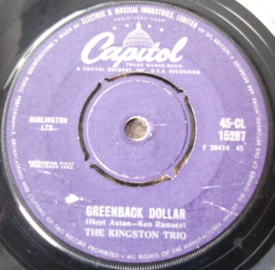Kingston Trio : The New Frontier (7")