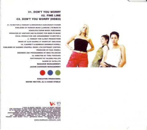 Madasun : Don't You Worry (CD, Single, Enh)