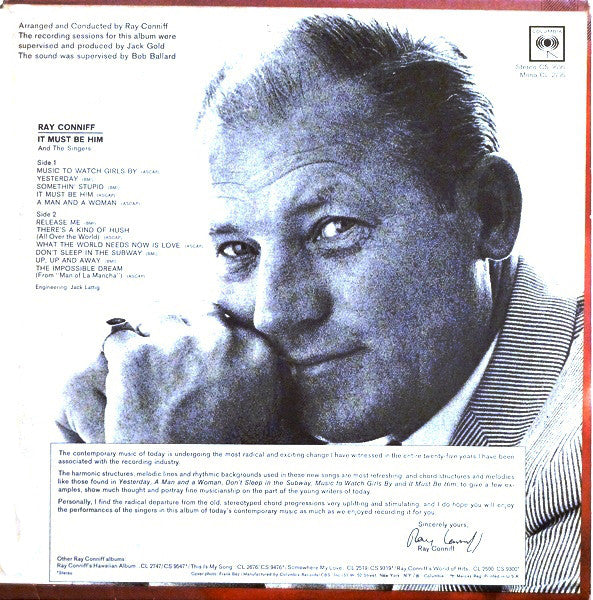 Ray Conniff And The Singers : It Must Be Him (LP, Album)