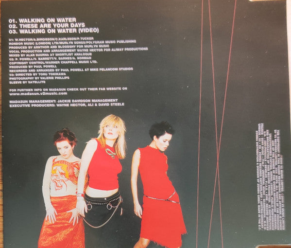 Madasun : Walking On Water (CD, Single, Enh)