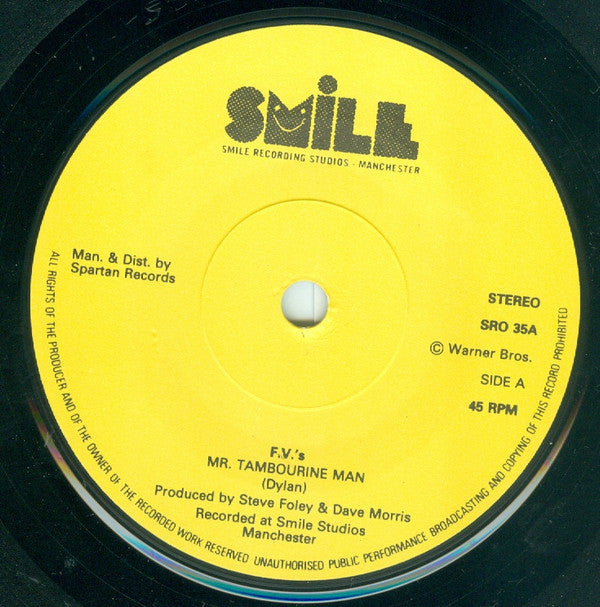 F.V.'s : Mr. Tambourine Man (7", Single)