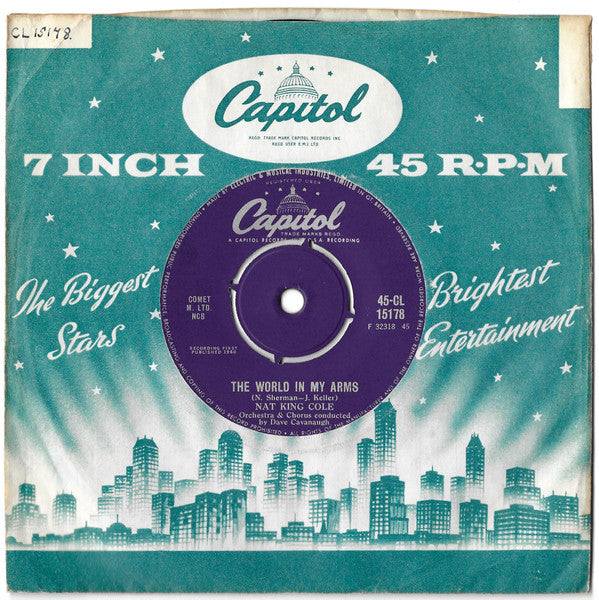 Nat King Cole : The World In My Arms (7", Single)