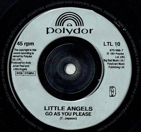 Little Angels : Young Gods (7", Single)