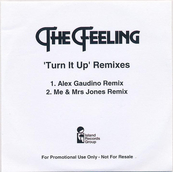 The Feeling : Turn It Up Remixes (CDr, Single, Promo)