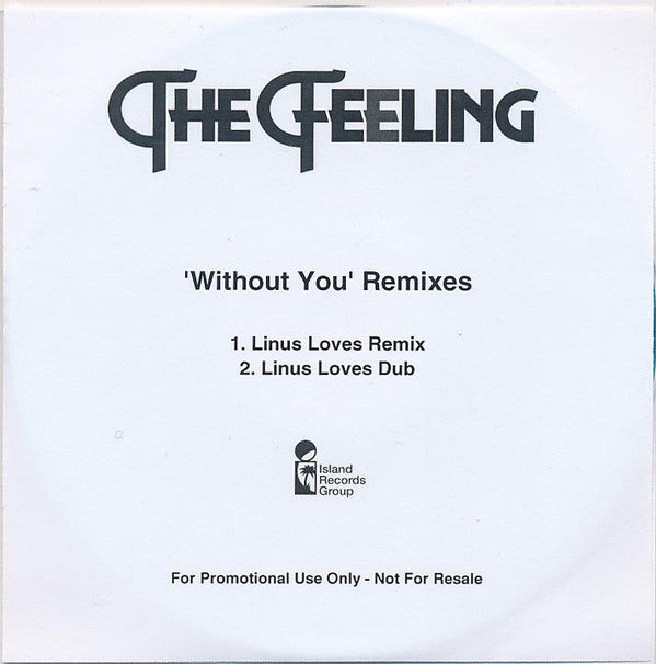The Feeling : Without You (CDr, Single, Promo)