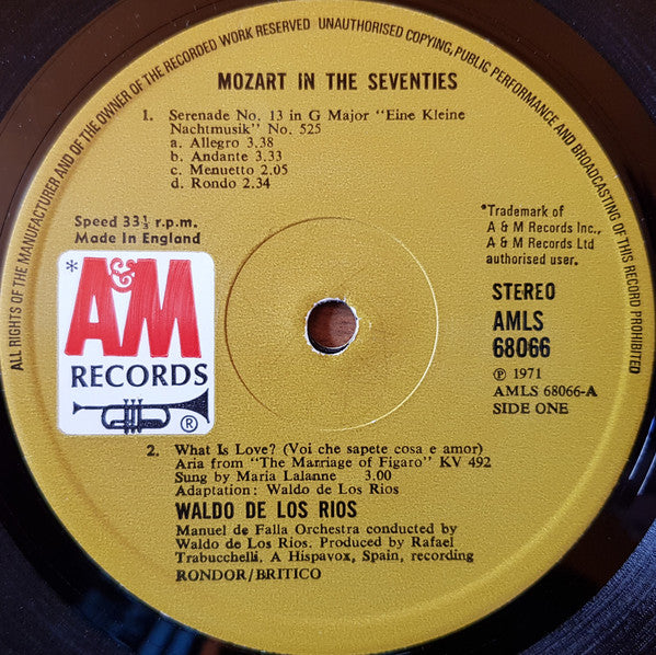 Waldo De Los Rios : Mozart In The Seventies (LP, Album)