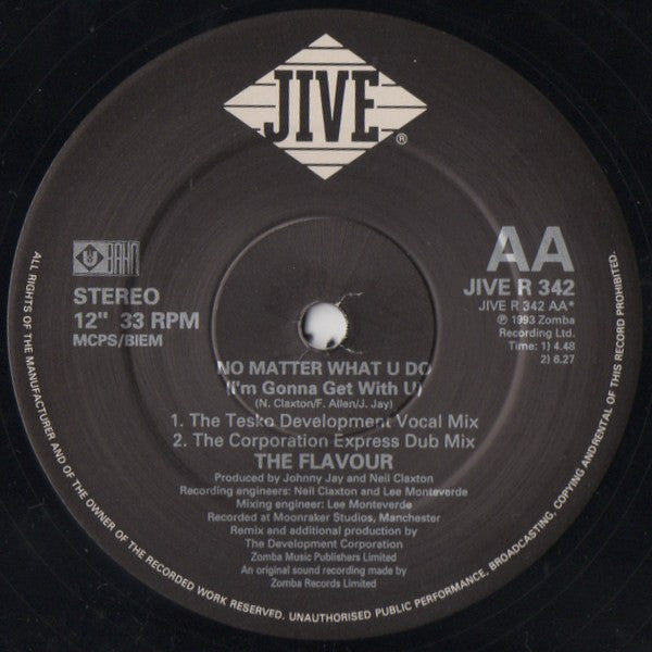 The Flavour : No Matter What U Do (I'm Gonna Get With U) (12", Single)