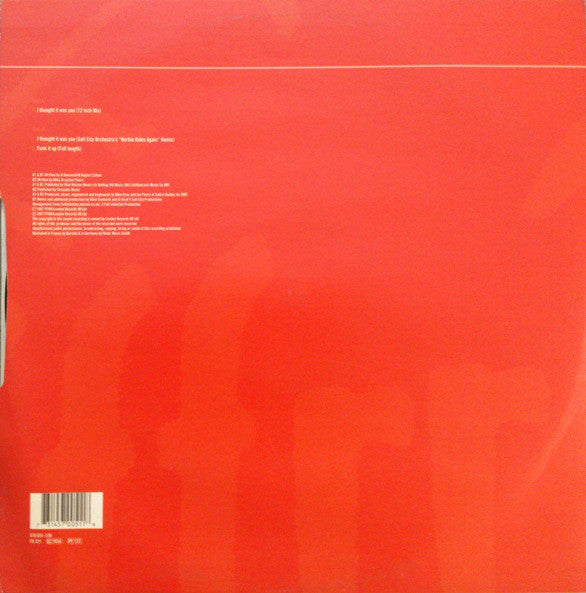 Sex-O-Sonique : I Thought It Was You (12")