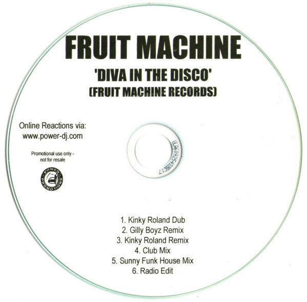 Fruit Machine (2) : Diva In The Disco (CDr, Single, Promo)