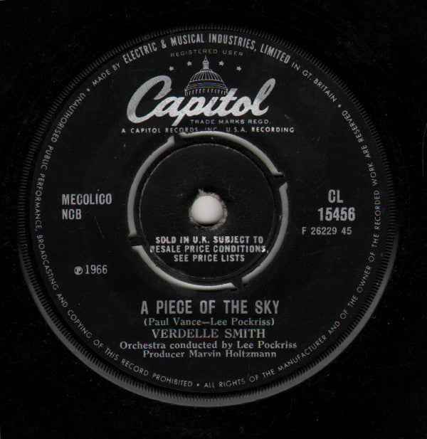 Verdelle Smith : Tar And Cement (7", Single)