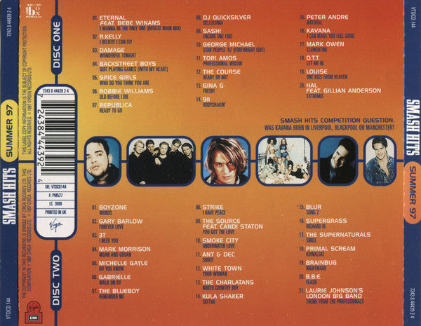 Various : Smash Hits Summer 97 (2xCD, Comp)