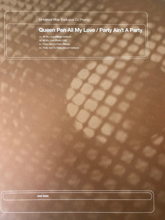 Queen Pen : All My Love (12", Promo)