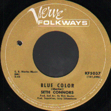 Seth Connors : Blue Color / Cry, Cry, Cry (7")