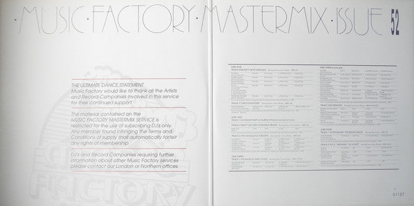 Various : Music Factory Mastermix - Issue 52 (2x12", Comp)