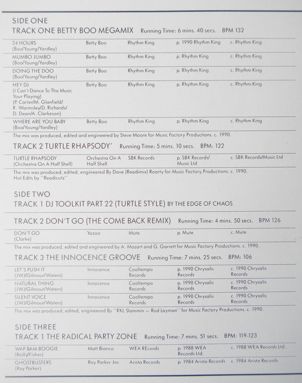 Various : Music Factory Mastermix - Issue 52 (2x12", Comp)
