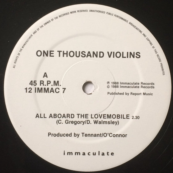 One Thousand Violins : All Aboard The Love-Mobile (12", Single)