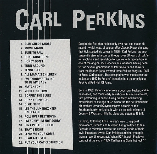 Carl Perkins : Best Of The Sun Sessions (CD, Comp)