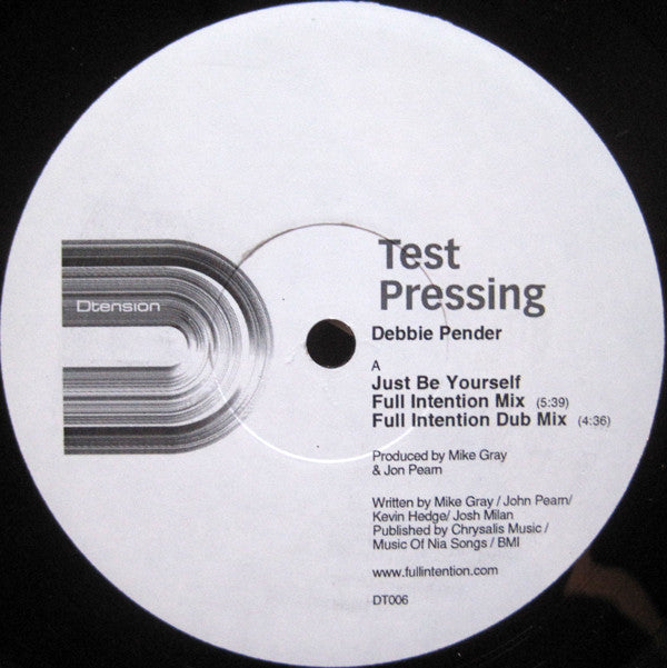 Debbie Pender : Just Be Yourself (12", TP)