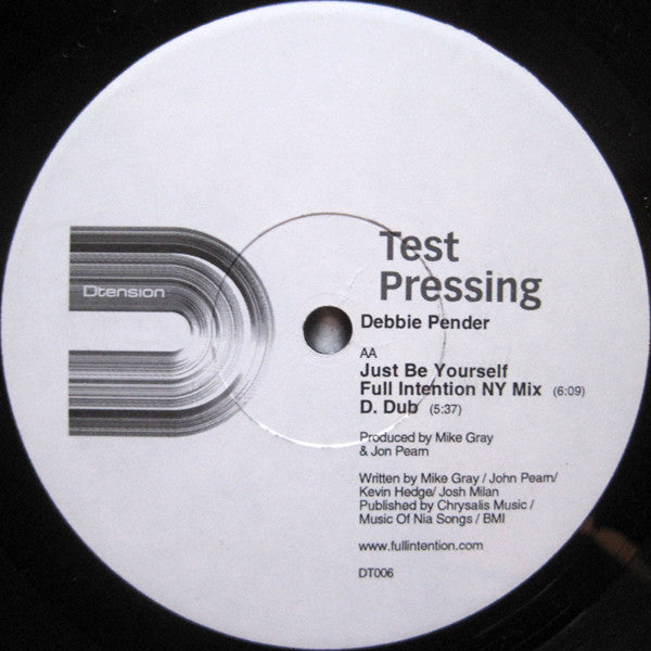 Debbie Pender : Just Be Yourself (12", TP)