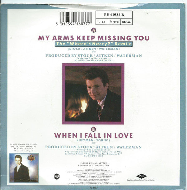 Rick Astley : My Arms Keep Missing You (Bruno's Mix) (7")