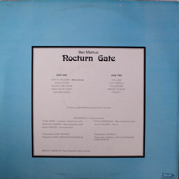 Ben Markus : Nocturn Gate (LP, Album)