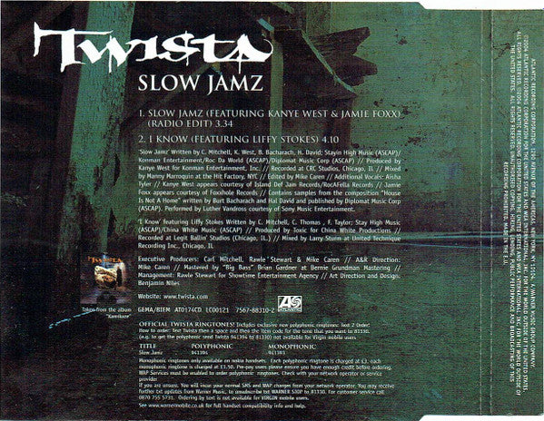 Twista : Slow Jamz (CD, Single)