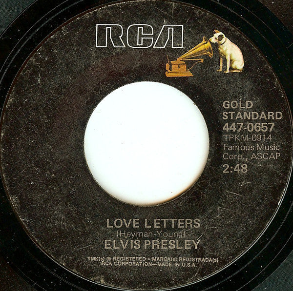 Elvis Presley : Love Letters (7")