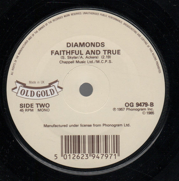 The Diamonds : Little Darlin' (7", Single, Mono)