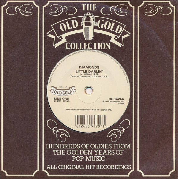 The Diamonds : Little Darlin' (7", Single, Mono)