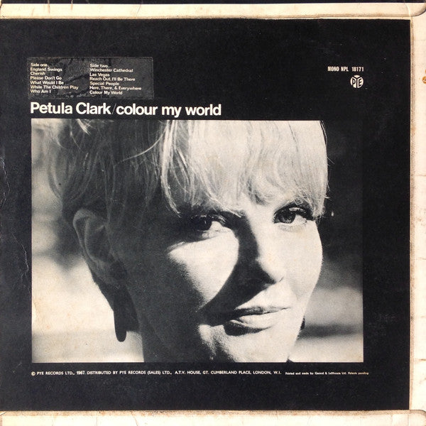 Petula Clark : Colour My World (LP, Album, Mono, RE)