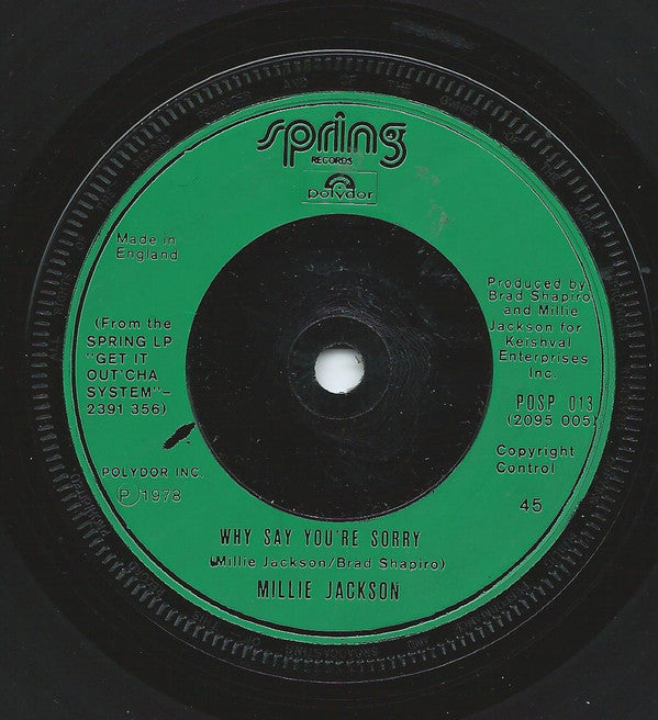 Millie Jackson : Go Out And Get Some (7")
