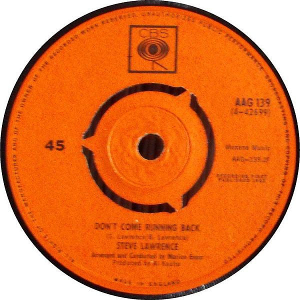 Steve Lawrence (2) : Don’t Be Afraid, Little Darlin’ (7", Single)