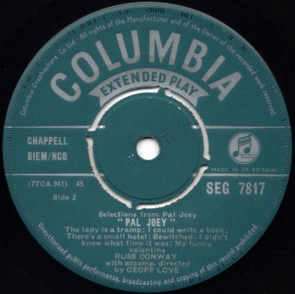 Russ Conway : Picture Pops (7", EP)