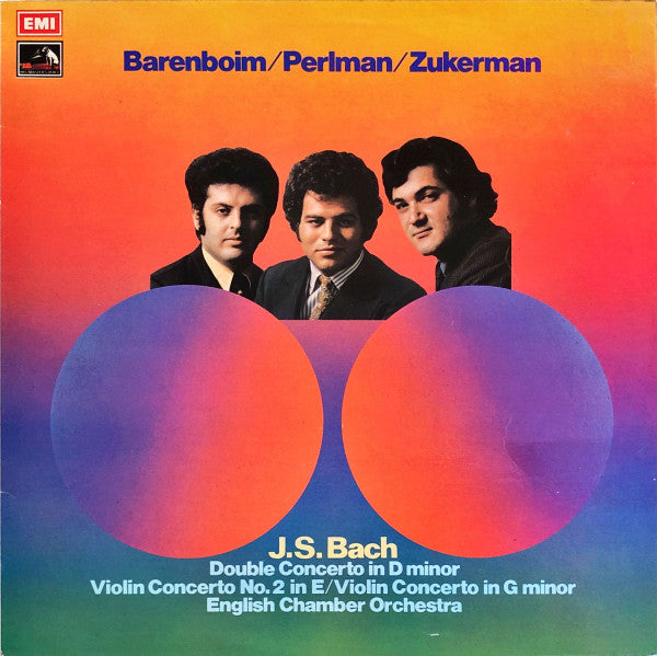 Johann Sebastian Bach - Daniel Barenboim / Itzhak Perlman / Pinchas Zukerman, English Chamber Orchestra : Double Concerto In D Minor /  Violin Concerto No.2 In E / Violin Concerto In G Minor (LP, RE)