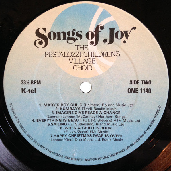 The Pestalozzi Children's Village Choir : Songs Of Joy (LP)