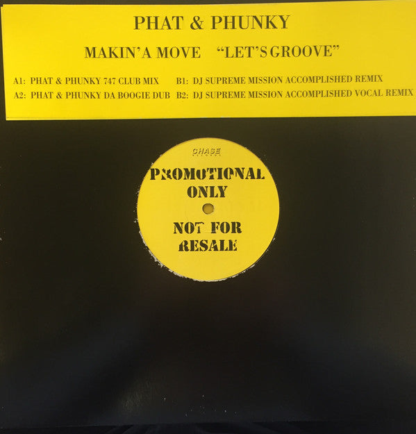 Phat 'N' Phunky : Let's Groove (12", Promo)