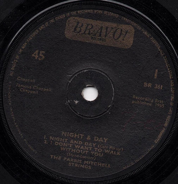 The Parris Mitchell Strings : Night And Day (7", EP)