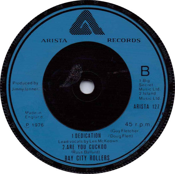 Bay City Rollers : You Made Me Believe In Magic (7")
