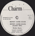Richie Davis : Honey Come Back (12")
