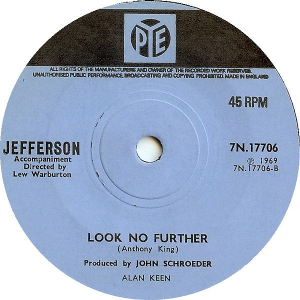 Jefferson (3) : The Colour Of My Love (7", Single, Sol)