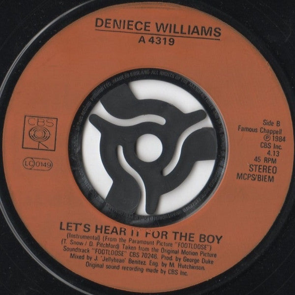 Deniece Williams : Let's Hear It For The Boy (7", Single)