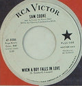 Sam Cooke : When A Boy Falls In Love / The Piper (7", Single, Promo)